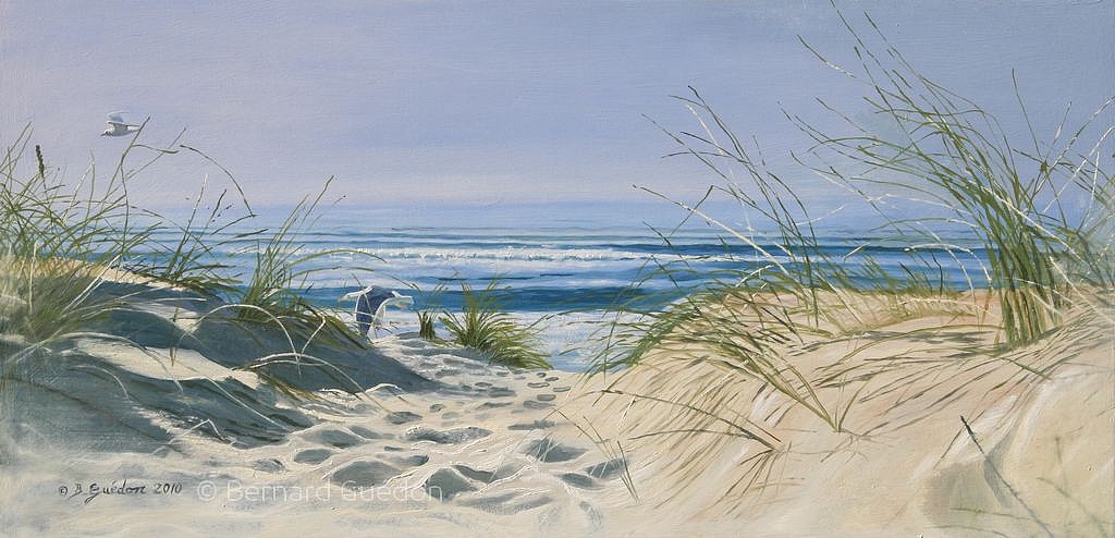 Peinture réaliste à l'huile lumières océanes